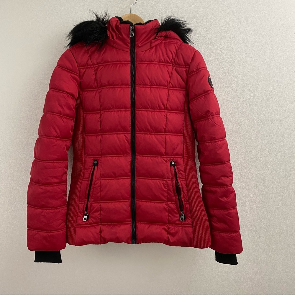Nautica | Water Resistant Red Hooded Jacket - Picture 7 of 17